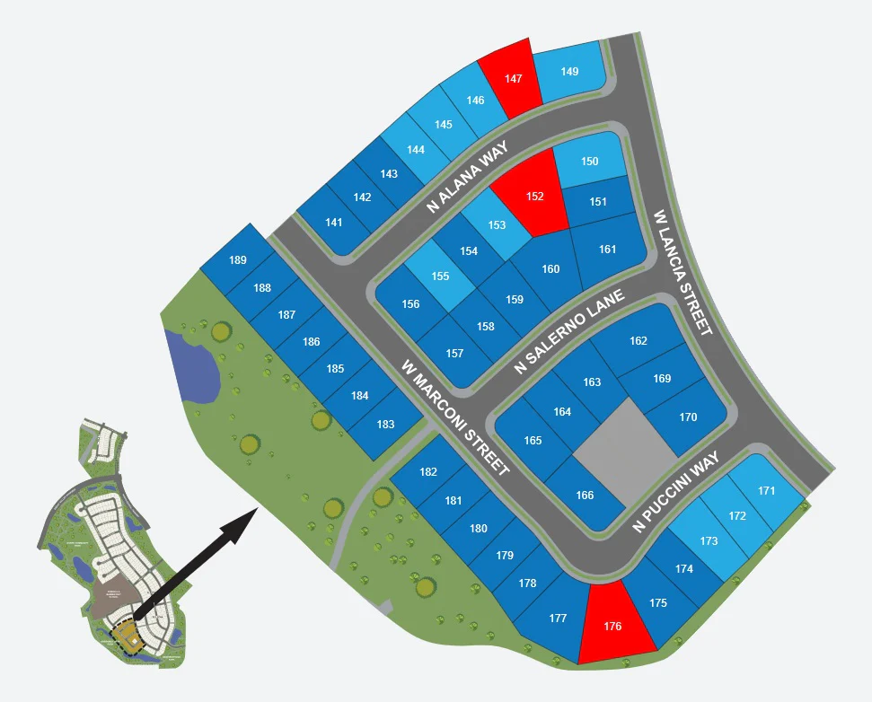 Site Plan for Campelli at Lakehaven / Campelli at Lakeshore