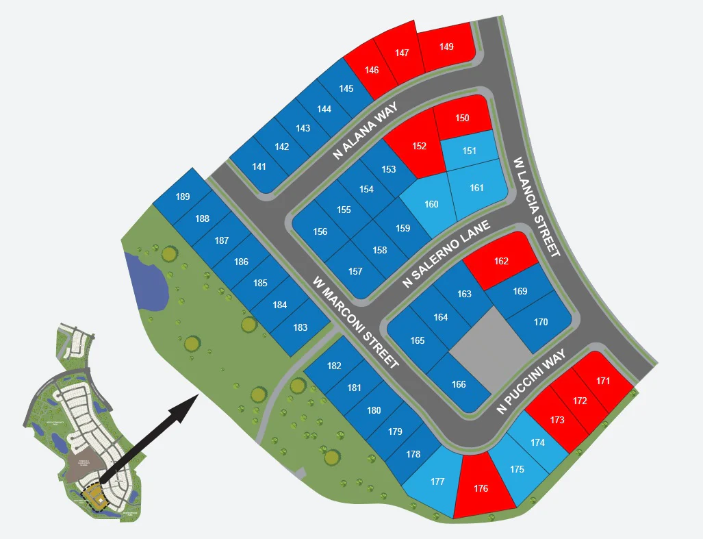 Site Plan for Campelli at Lakehaven / Campelli at Lakeshore