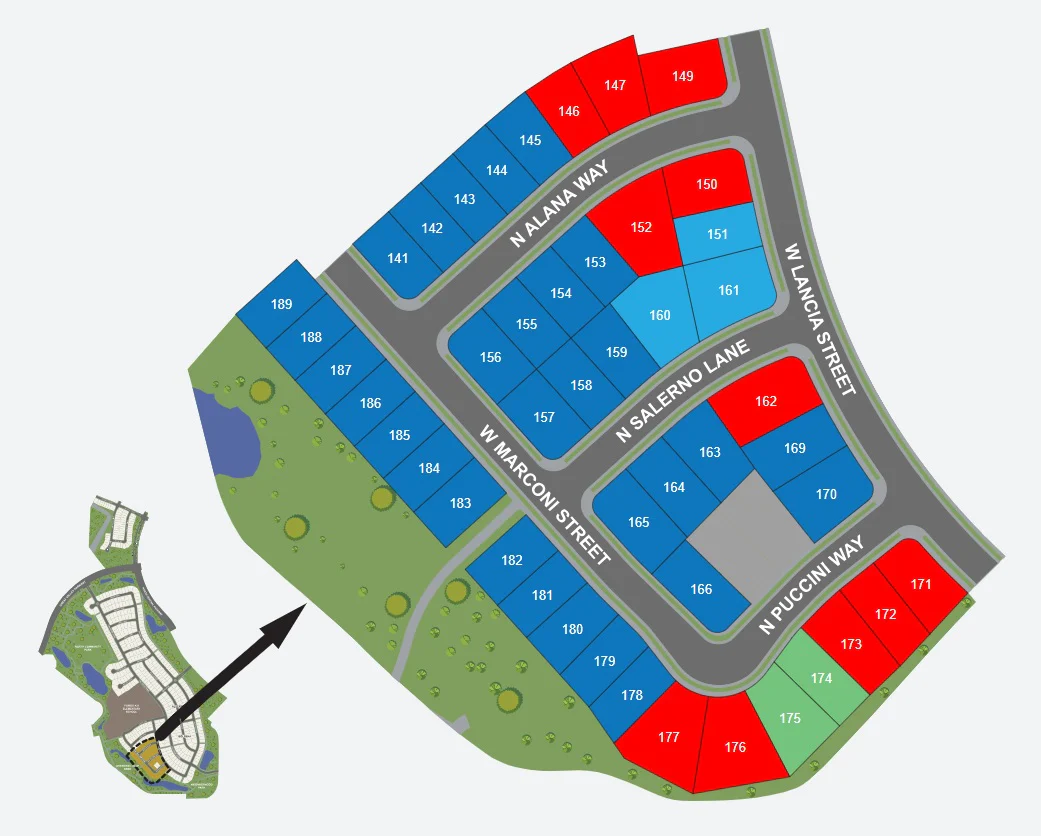 Site Plan for Campelli at Lakehaven / Campelli at Lakeshore