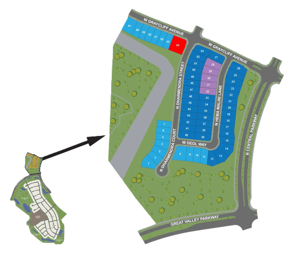 Site Plan for Campelli at Lakehaven / Campelli at Lakeshore