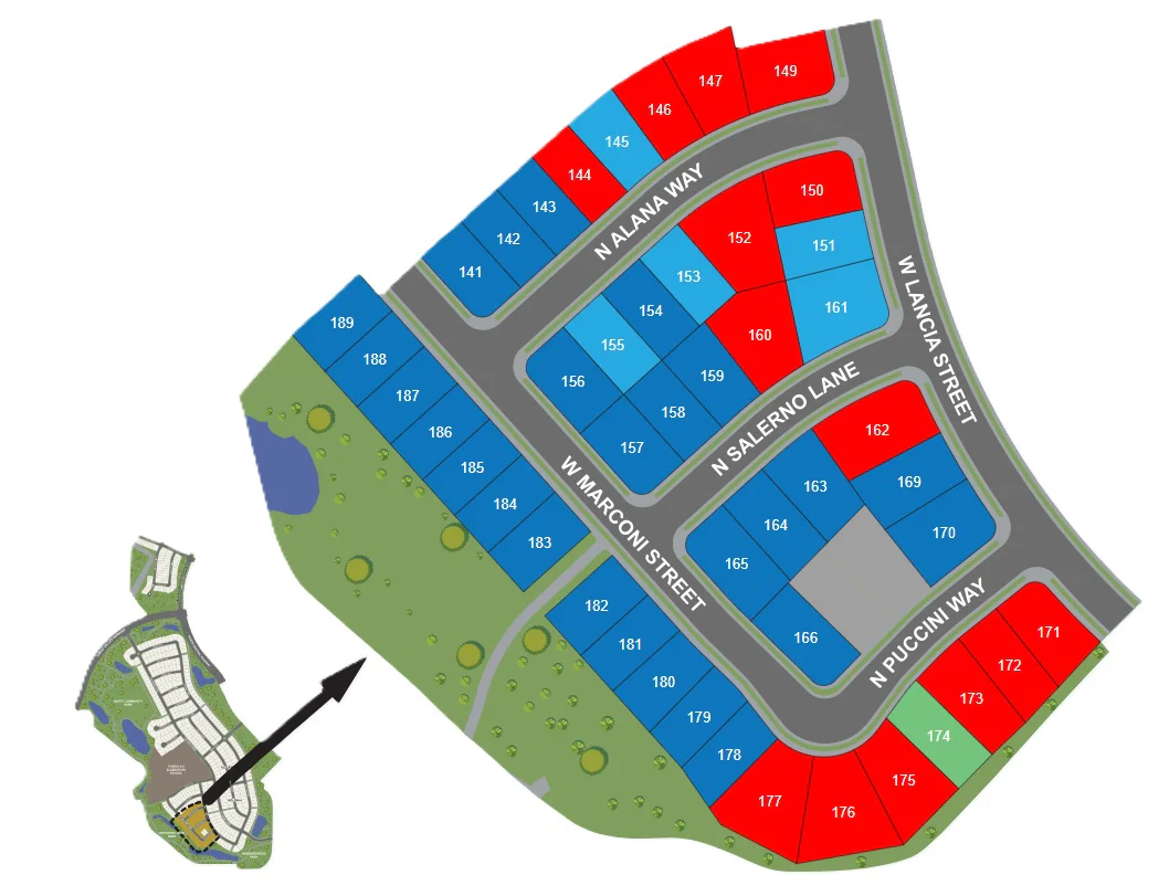 Site Plan for Campelli at Lakehaven / Campelli at Lakeshore